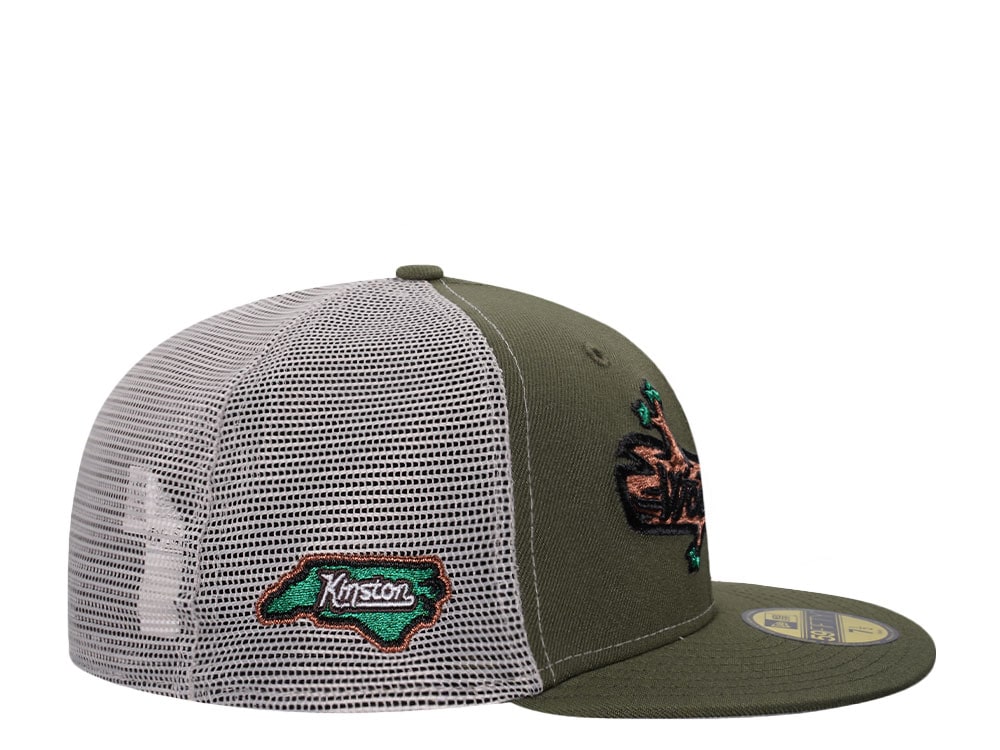 New Era Down East Wood Ducks Woodies Outdoor Edition Trucker 59Fifty Fitted Gorra