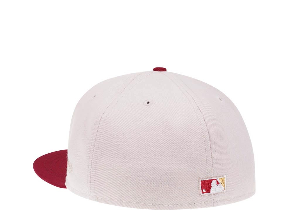 New Era St. Louis Cardinals 100th Anniversary Vintage Stone Two Tone Throwback Edition 59Fifty Fitted Gorra