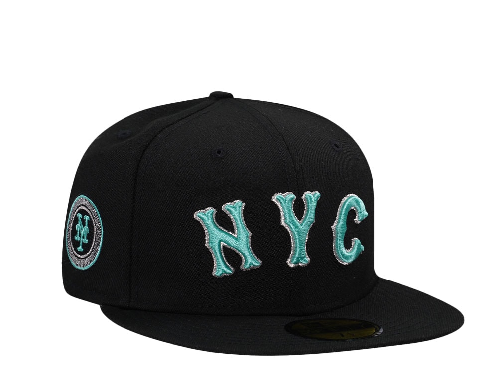 New Era New York Mets Black Tiffany City Connect Edition 59Fifty Fitted Gorra