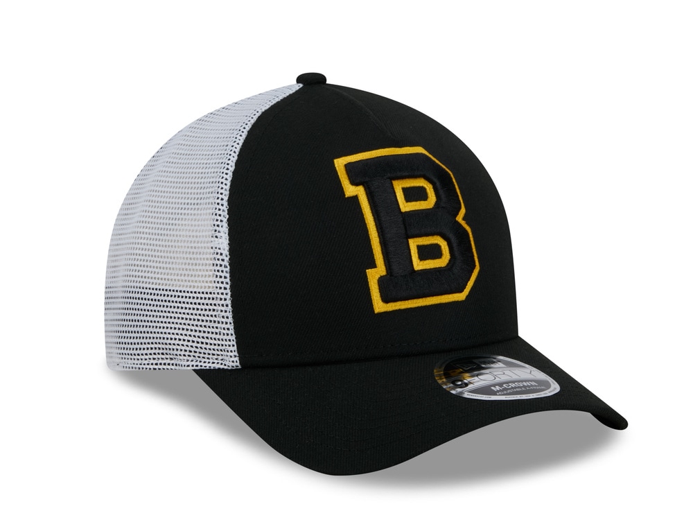 New Era Boston Bruins Official Team Color Edition 9Forty M Crown A Frame Trucker Snapback Gorra