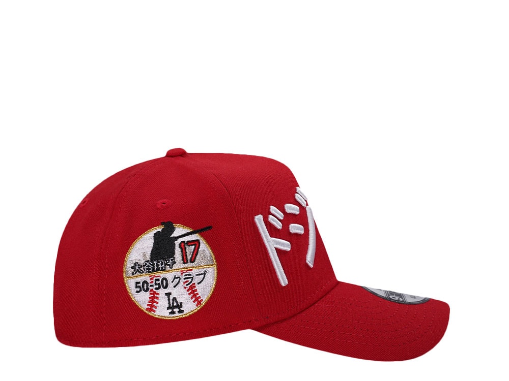 New Era Los Angeles Dodgers Kanji 50 50 Season Ohtani Red Prime Edition 9Forty A Frame Snapback Gorra