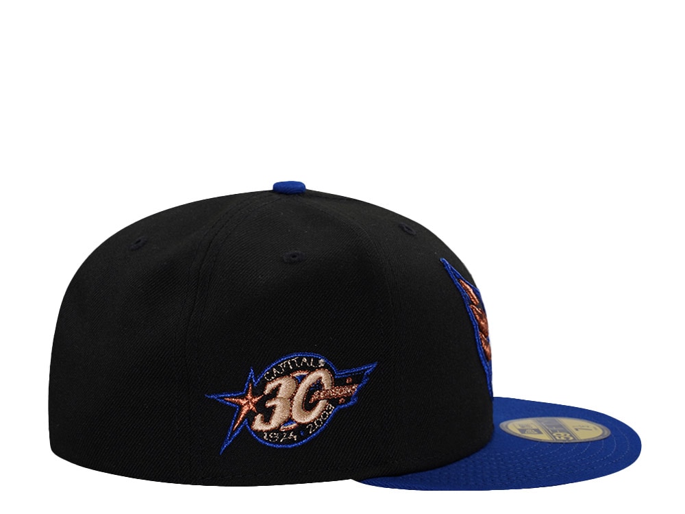 New Era Washington Capitals 30th Anniversary Black Two Tone Edition 59Fifty Fitted Gorra
