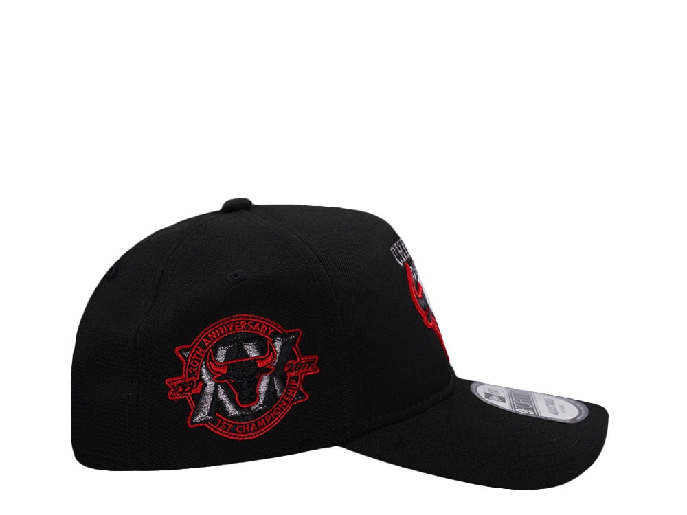 New Era Chicago Bulls 20th Anniversary Black Prime Edition 9Forty A Frame Snapback Gorra