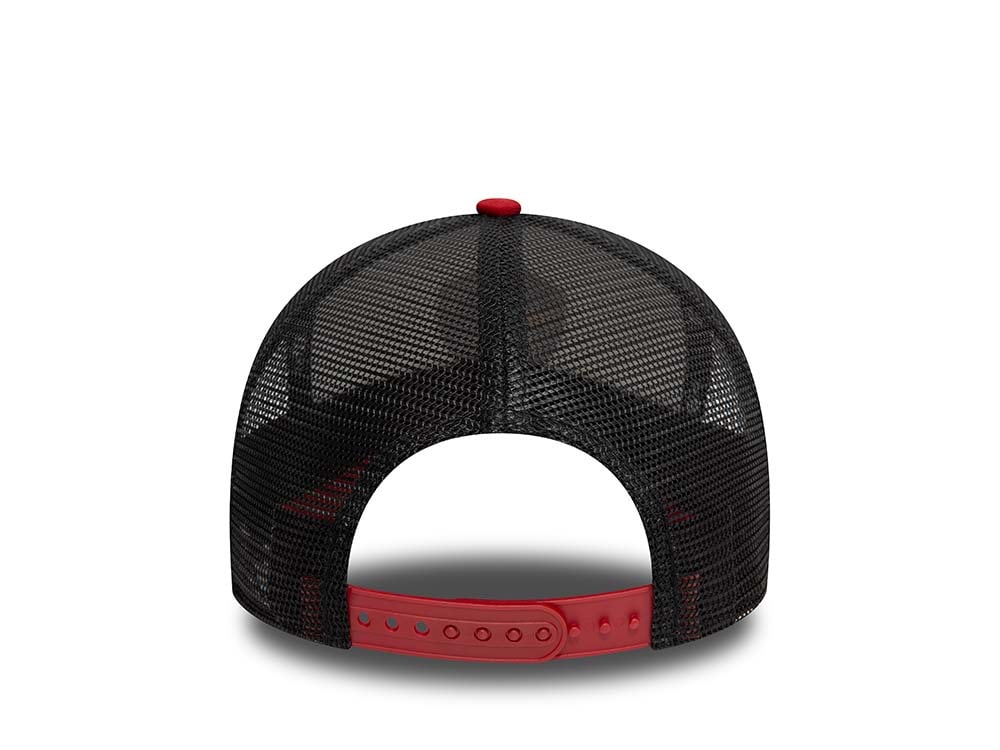 New Era AS Roma White Red A Frame Trucker Snapback Gorra