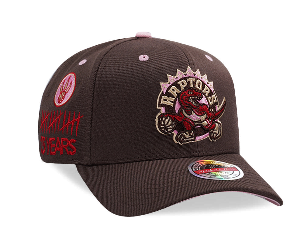 Mitchell & Ness Toronto Raptors 15th Anniversary Hardwood Classic Brown Sugar Edition Snapback Gorra