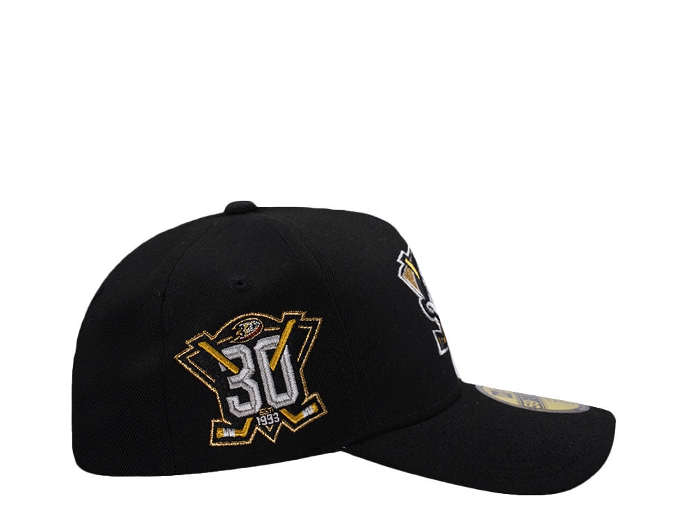 New Era Anaheim Ducks 30th Anniversary Black Prime Edition 59Forty A Frame Fitted Gorra