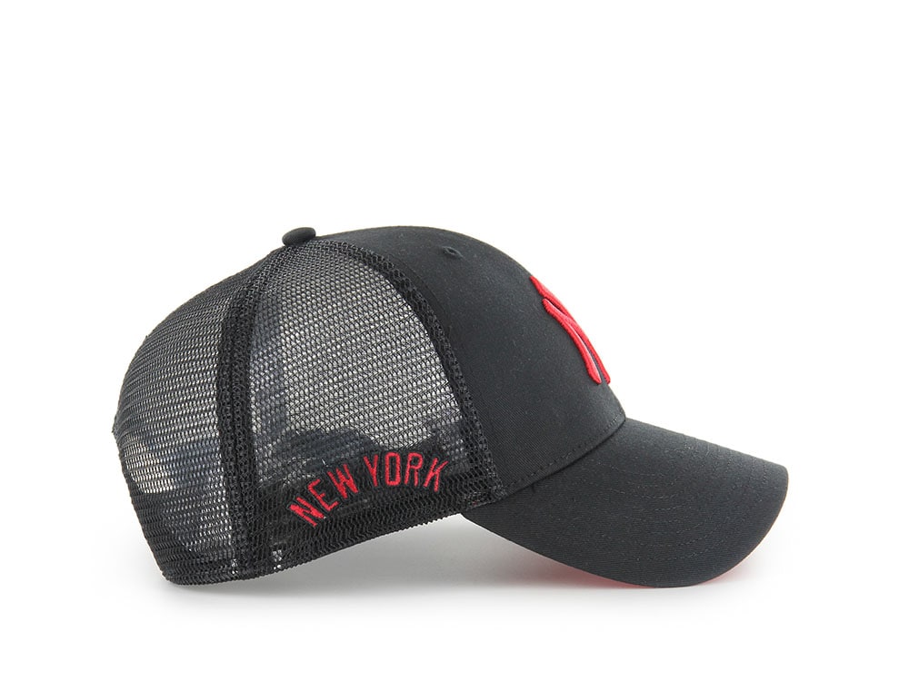 47Brand New York Yankees Black Branson Edition Trucker MVP Snapback Gorra