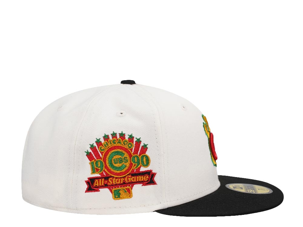 New Era Chicago Cubs All Star Game 1990 Casino Chrome Two Tone Edition 59Fifty Fitted Gorra