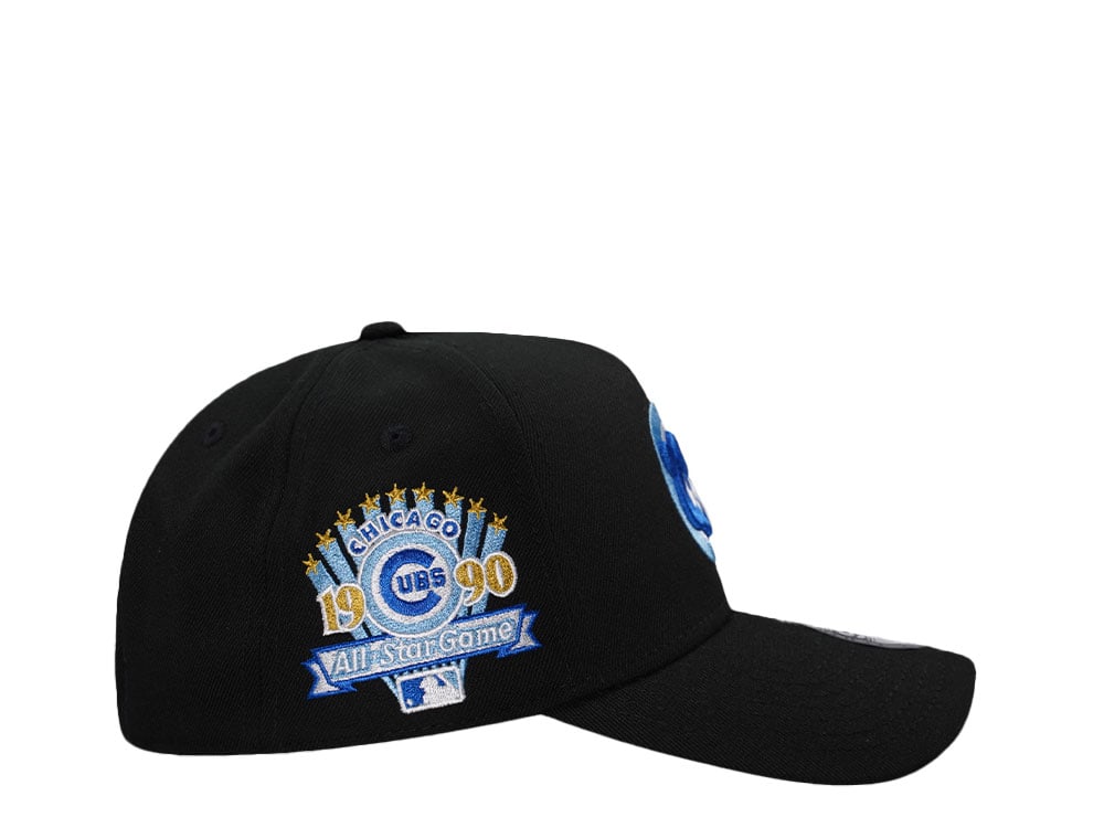 New Era Chicago Cubs All Star Game 1990 Black Ice Edition 9Forty A Frame Snapback Gorra