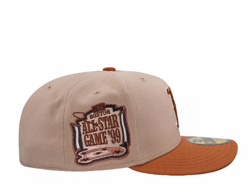 New Era Boston Red Sox All Star Game 1999 Pumpkin Spice Edition Pre Curved 59Fifty Fitted Gorra
