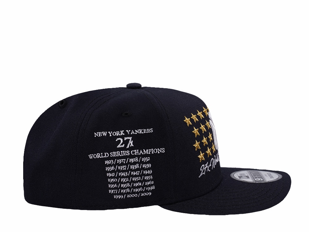 New Era New York Yankees 27x World Series Champions Navy Prime Edition 9Fifty A Frame Snapback Gorra