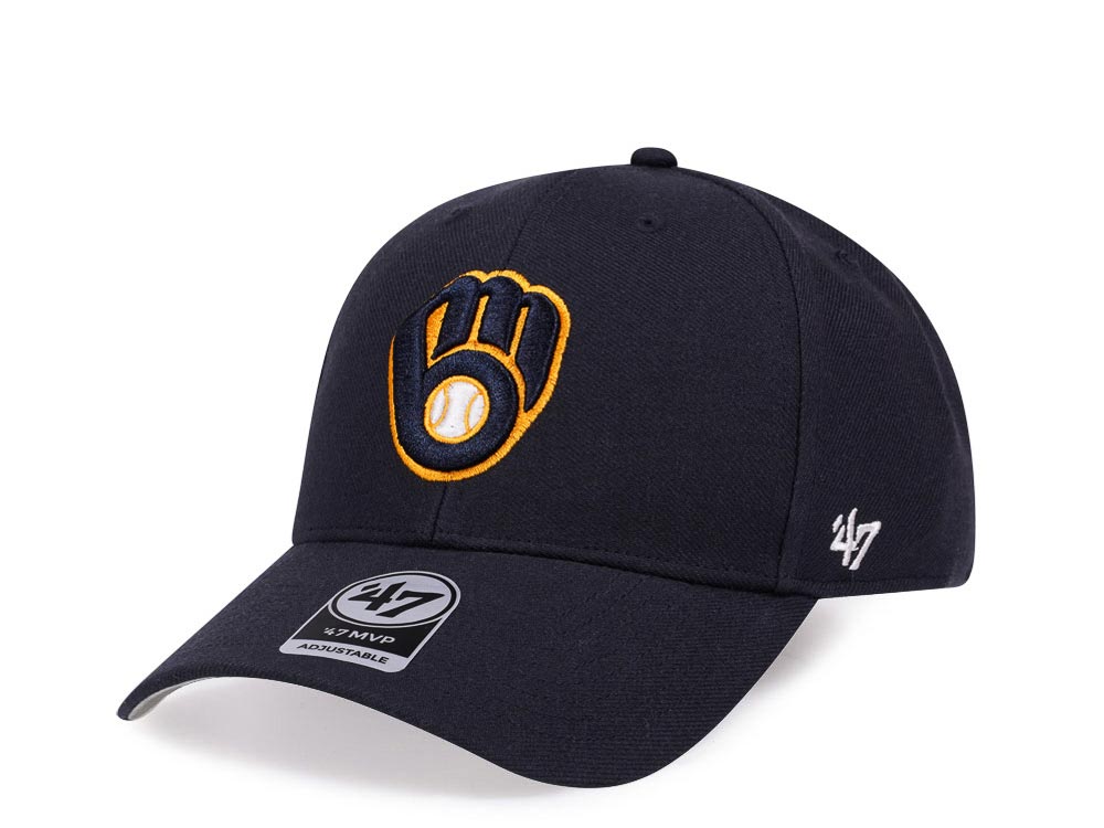 47Brand Milwaukee Brewers Classic Navy Strapback Gorra