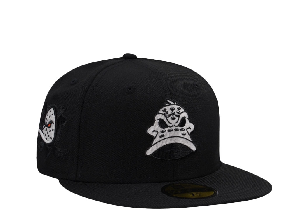 New Era Anaheim Ducks Blackout Glow Wool Edition 59Fifty Fitted Gorra