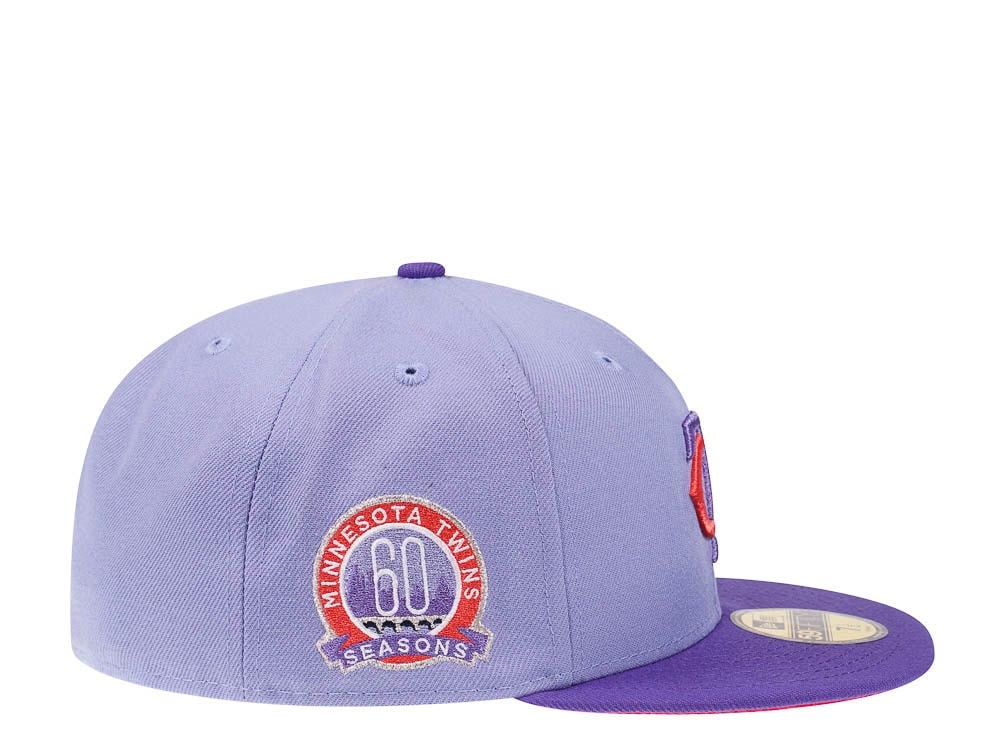 New Era Minnesota Twins 60 Season Purple Dreams Prime Edition 59Fifty Fitted Gorra