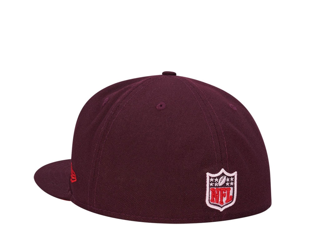 New Era Atlanta Falcons 50 Seasons Merlot Edition 59Fifty Fitted Gorra
