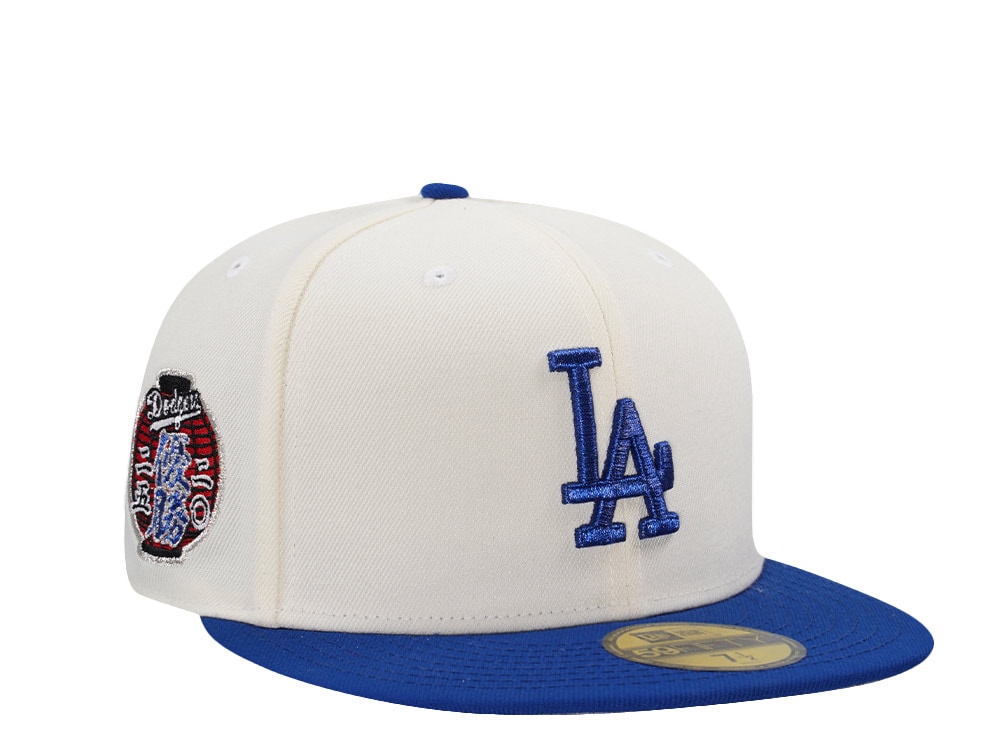 New Era Los Angeles Dodgers World Series Chase 2025 White Prime Edition 59Fifty Fitted Gorra