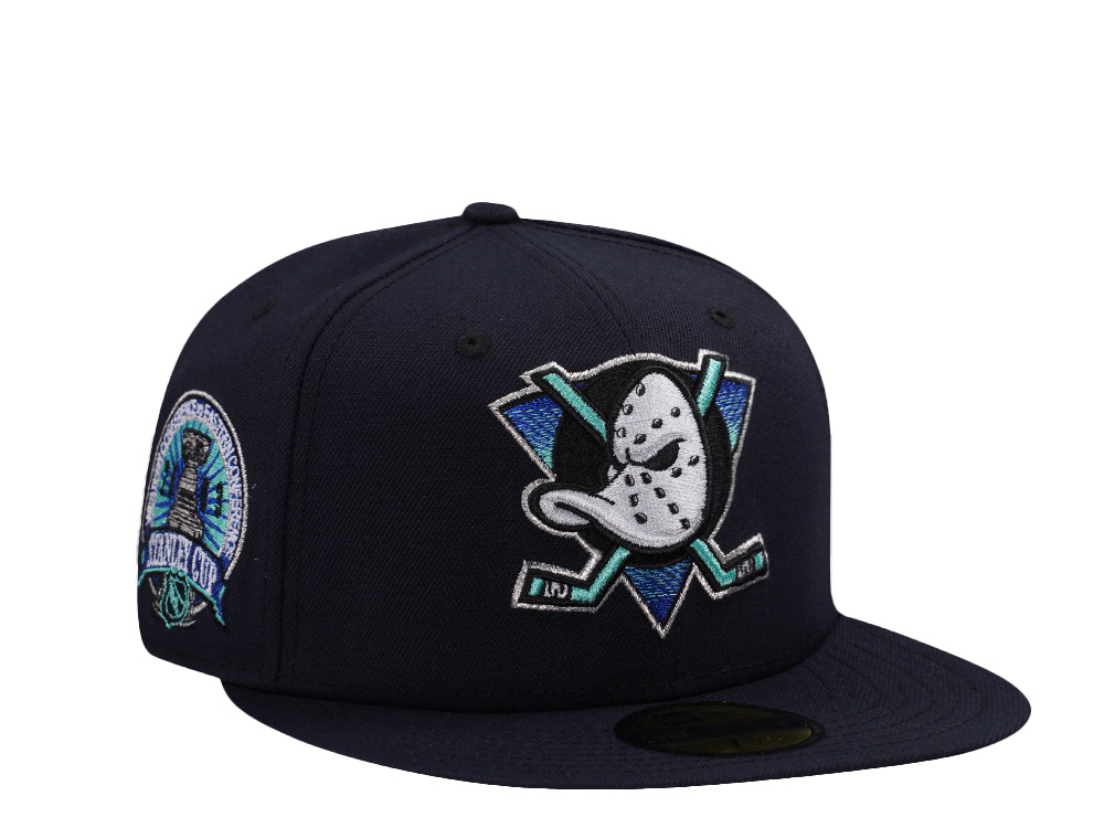 New Era Anaheim Ducks Stanley Cup 2003 Ocean Blue Prime Edition 59Fifty Fitted Gorra