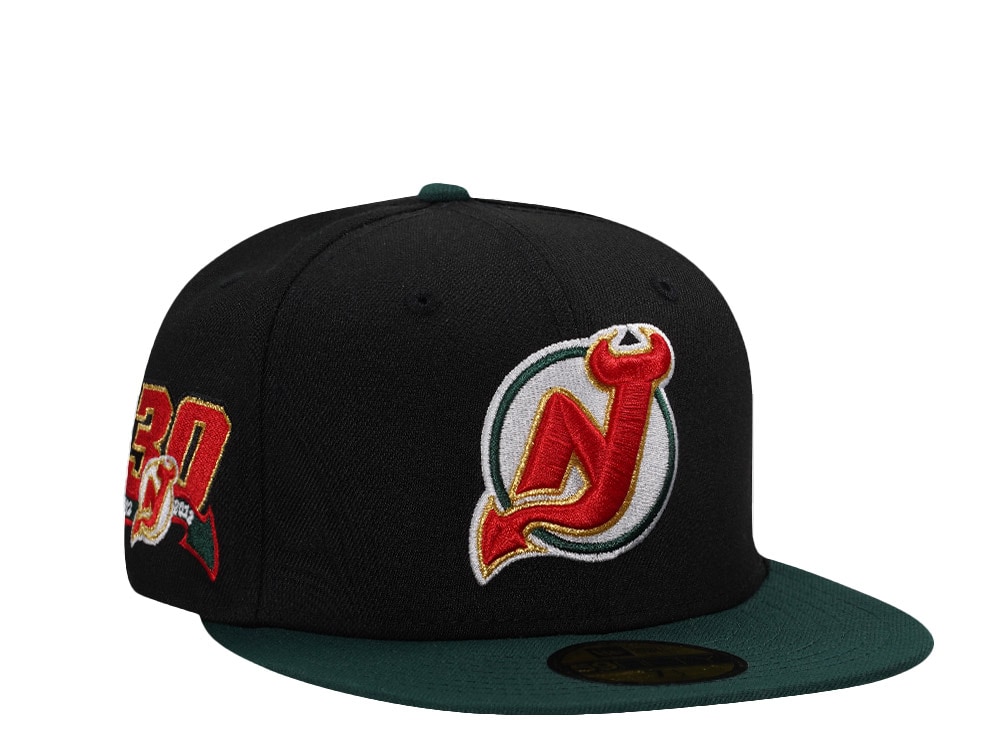 New Era New Jersey Devils 30th Anniversary Black Two Tone Edition 59Fifty Fitted Gorra