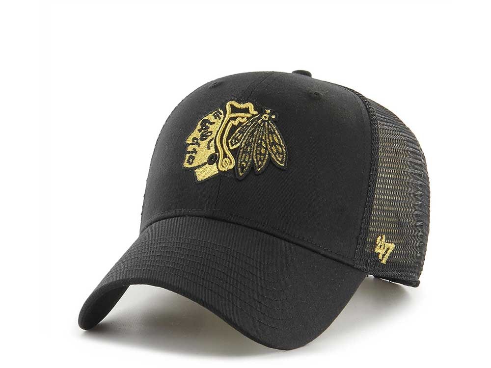 47Brand Chicago Blackhawks Gold Classic Trucker Snapback Gorra