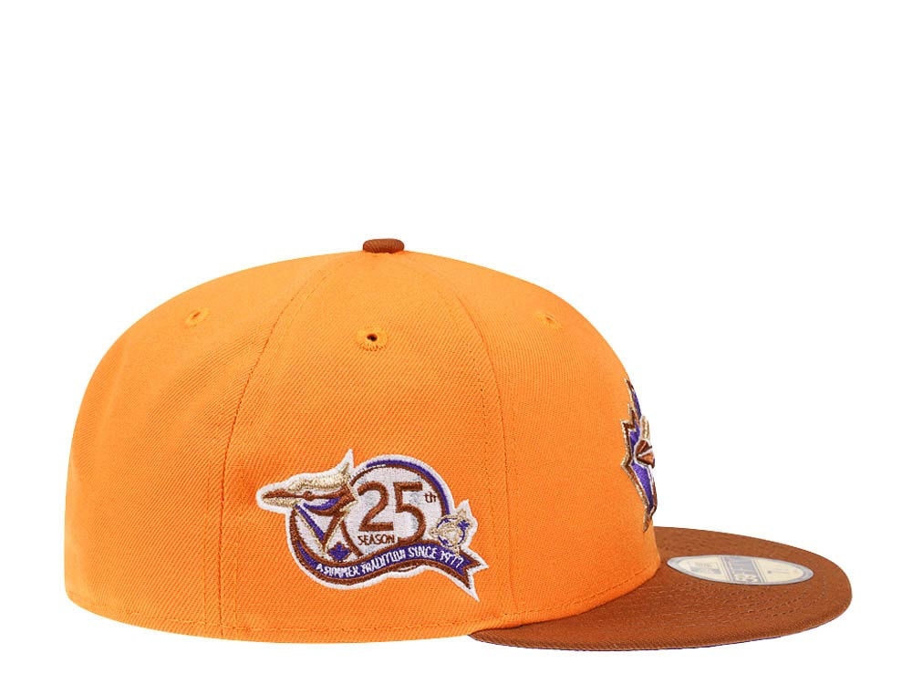 New Era Toronto Blue Jays 25th Anniversary Bourbon Tangerine Prime Edition 59Fifty Fitted Gorra