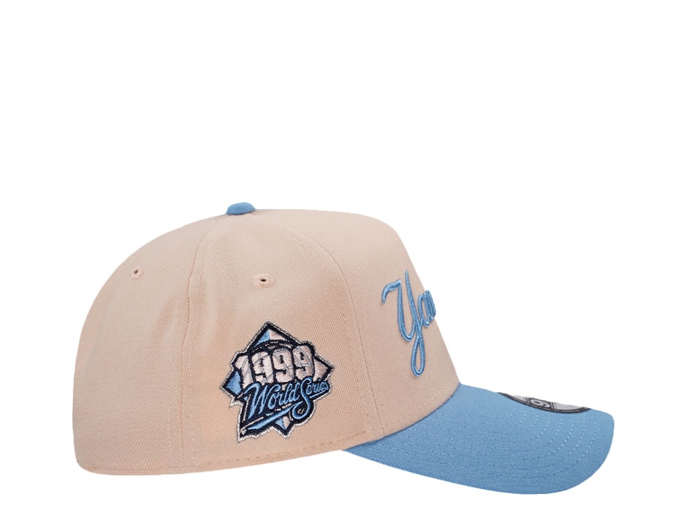 New Era New York Yankees World Series 1999 Mango Sky Edition 9Forty A Frame Snapback Gorra