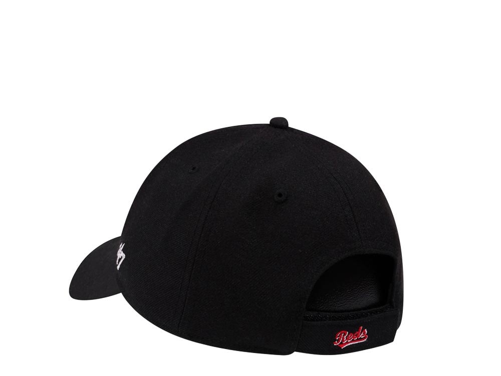 47Brand Cincinnati Reds Classic Black Strapback Gorra