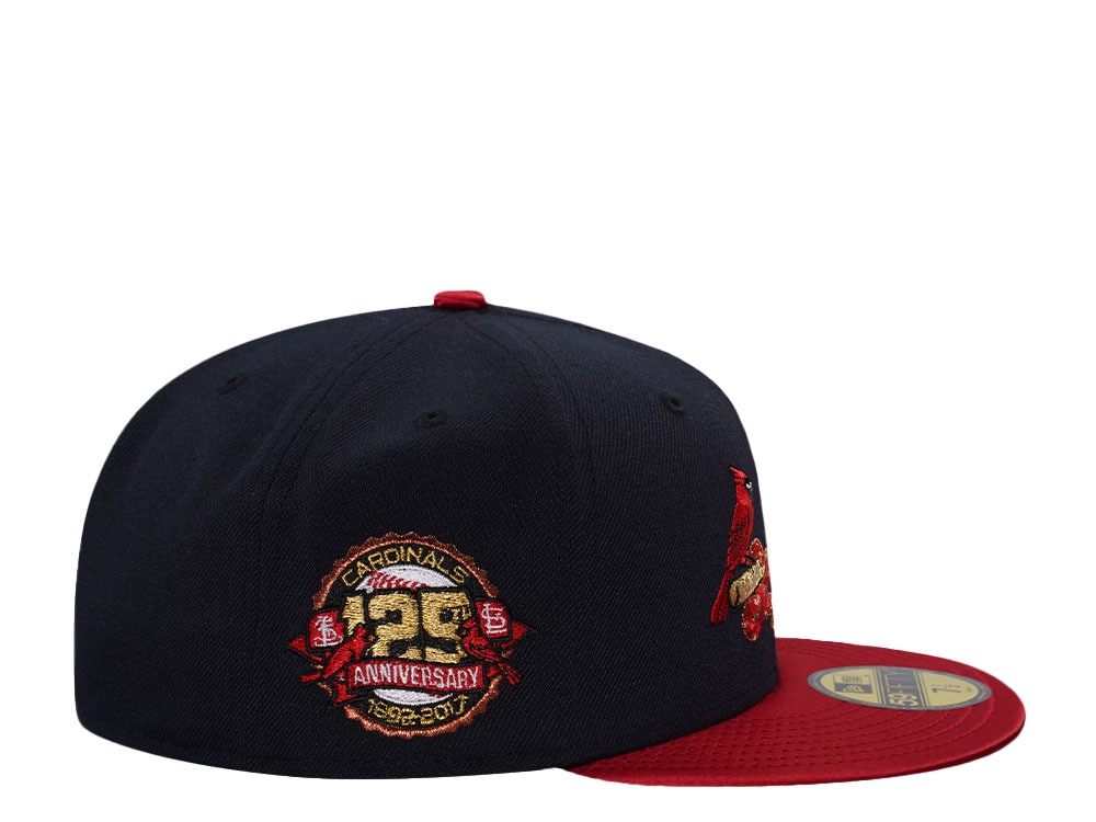 New Era St. Louis Cardinals 125th Anniversary Satin Brim Two Tone Edition 59Fifty Fitted Gorra