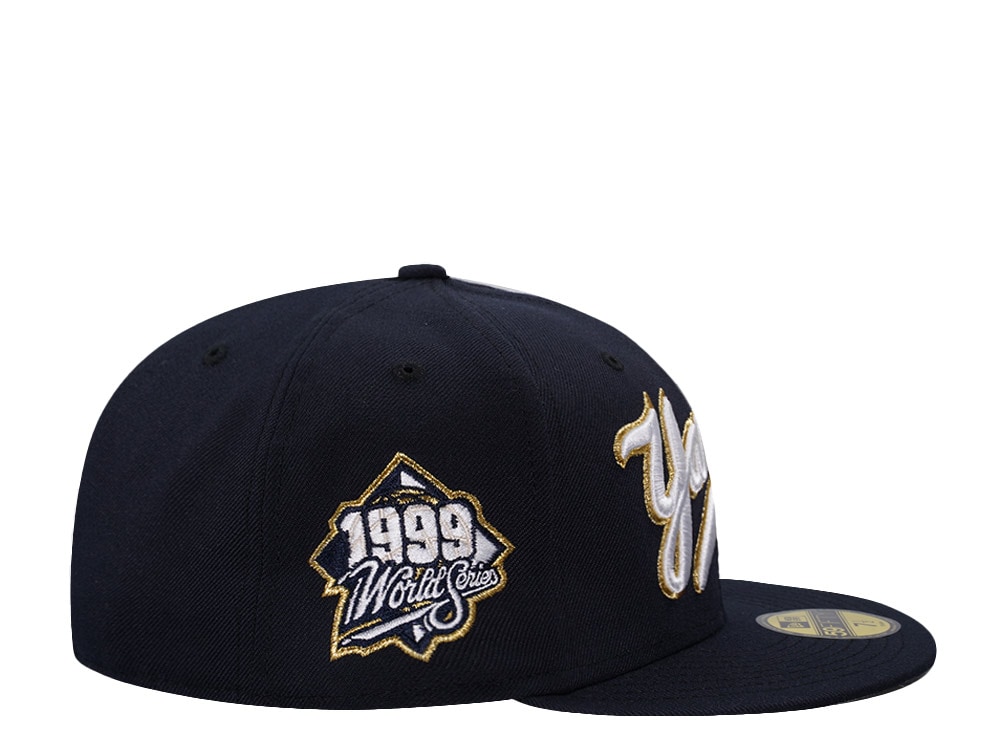 New Era New York Yankees World Series 1999 Navy Gold Edition 59Fifty Fitted Gorra