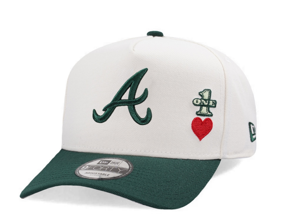 New Era Atlanta Braves 30th Anniversary Dollar Chrome Two Tone Edition 9Forty A Frame Snapback Gorra
