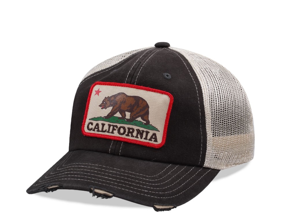 American Needle California Black Orville Edition Trucker Snapback Gorra