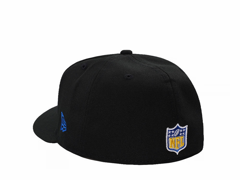 New Era Los Angeles Rams Black Classic Edition Pre Curved 59Fifty Fitted Gorra