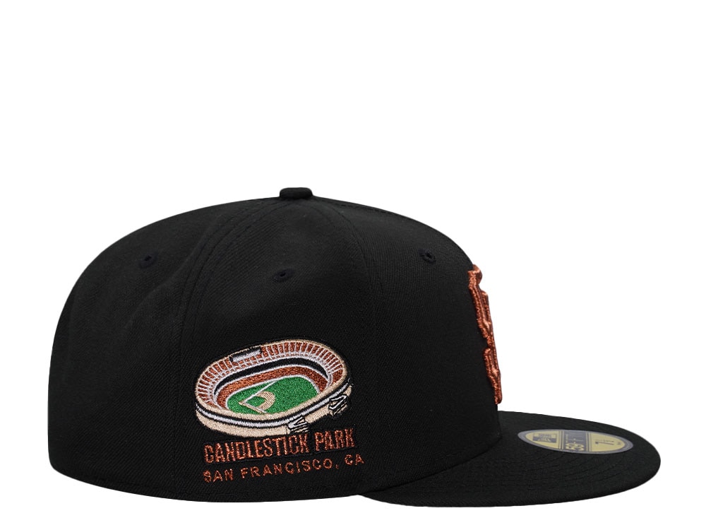 New Era San Francisco Giants Candlestick Park Black Copper Throwback Edition 59Fifty Fitted Gorra