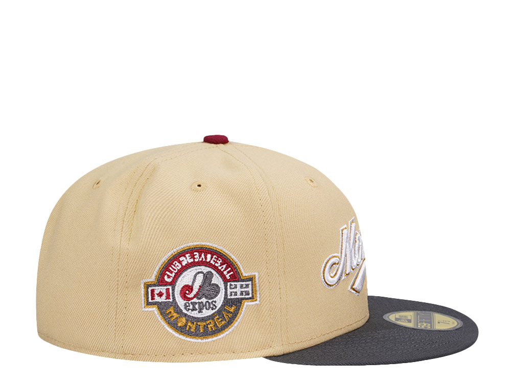 New Era Montreal Expos Vegas Gold Prime Two Tone Edition 59Fifty Fitted Gorra
