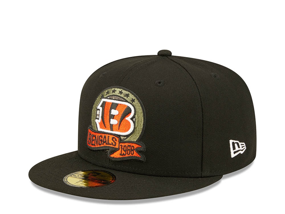 New Era Cincinnati Bengals Salute to Service 2022 Fitted 59Fifty Gorra