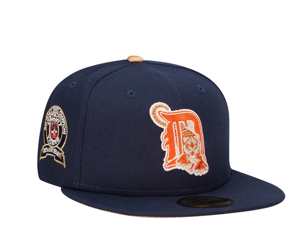 New Era Detroit Tigers 50th Anniversary World Series 1968 Cool Gold Edition 59Fifty Fitted Gorra