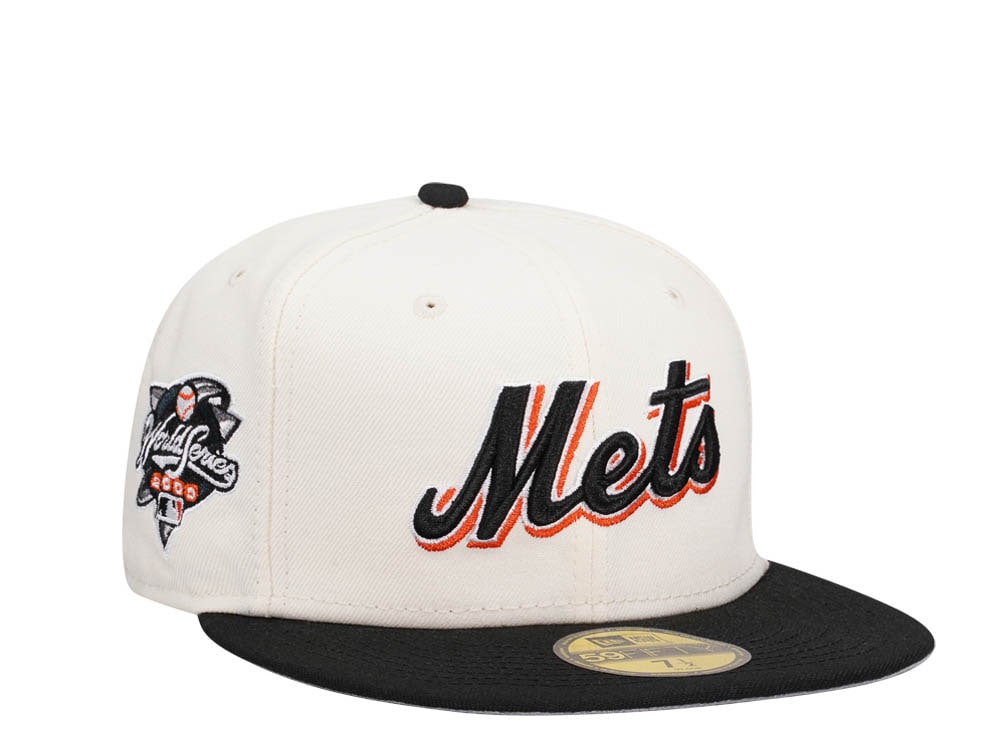 New Era New York Mets World Series 2000 Black Chrome Two Tone Edition 59Fifty Fitted Gorra