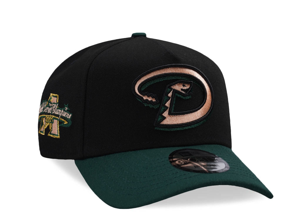 New Era Arizona Diamondbacks World Series 2001 Champions Black Two Tone Edition 9Forty A Frame Snapback Gorra