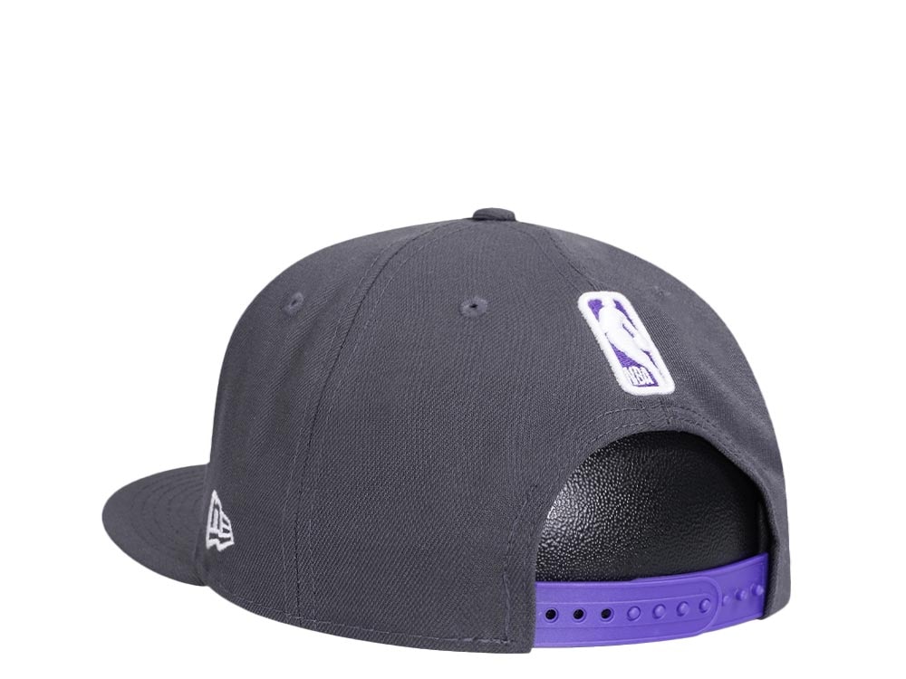 New Era Sacramento Kings Gray Purple Detail Edition 9Fifty Snapback Gorra