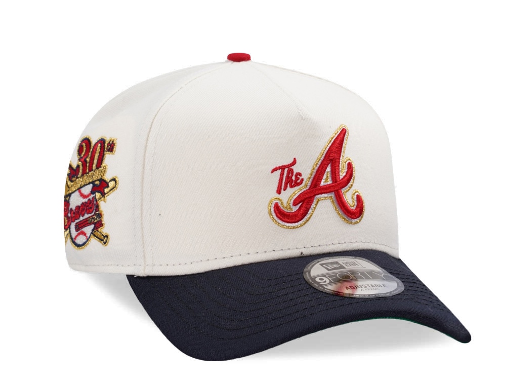 New Era Atlanta Braves 30th Anniversary Chrome Two Tone Edition 9Forty A Frame Snapback Gorra