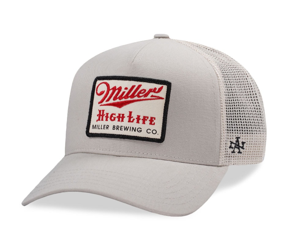 American Needle Miller High Life Stone Valin Edition Trucker Snapback Gorra