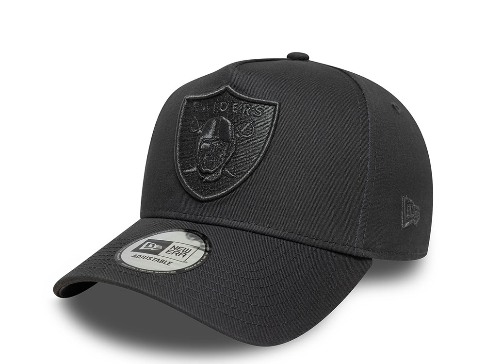 New Era Las Vegas Raiders Metallic Dark Gray Edition 9Forty A Frame Snapback Gorra