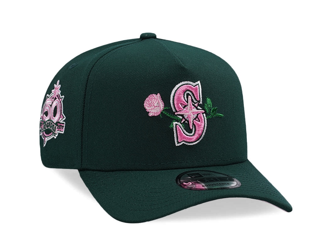 New Era Seattle Mariners 50th Anniversary Dark Green Prime Edition 9Forty A Frame Snapback Gorra