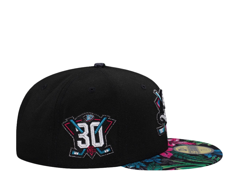New Era Anaheim Ducks 10th Anniversary Floral Two Tone Edition 59Fifty Fitted Gorra