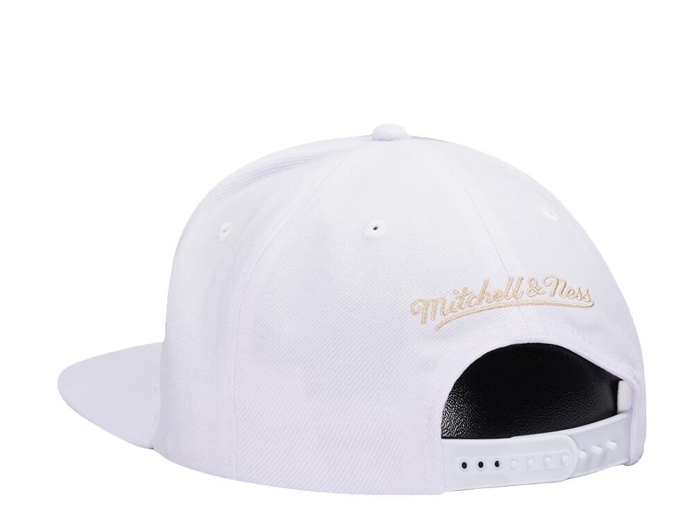 Mitchell & Ness San Antonio Spurs 40th Anniversary Winter White Hardwood Classic Snapback Gorra