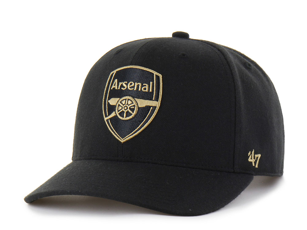47 Brand Arsenal FC Sure Shot Black MVP DP Snapback Gorra