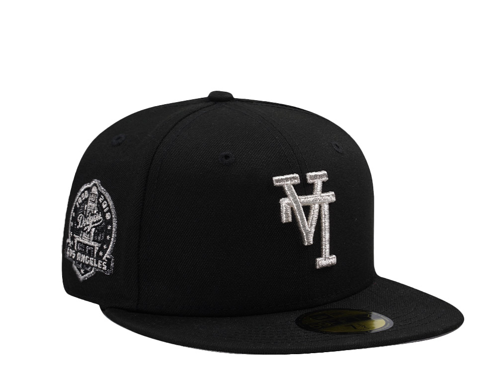 New Era Los Angeles Dodgers 60th Anniversary Upside Down Black Prime Edition 59Fifty Fitted Gorra
