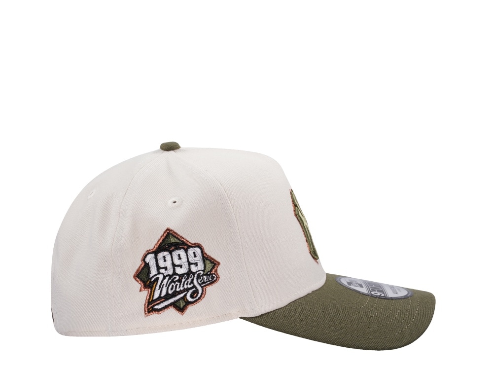 New Era New York Yankees World Series 1999 Cream Two Tone Edition 9Forty A Frame Snapback Gorra