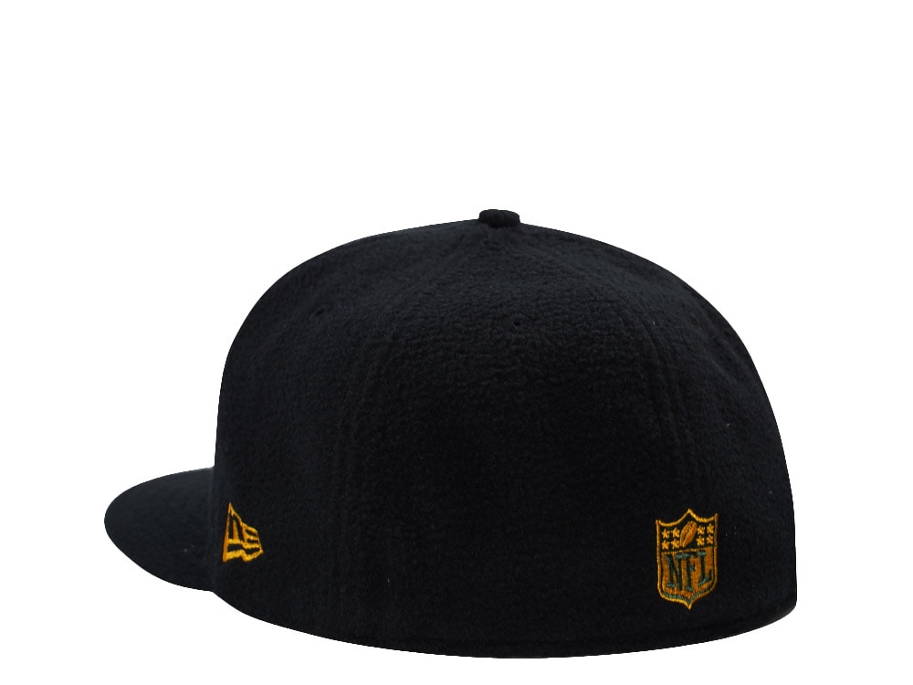New Era Green Bay Packers 75th Anniversary Black Prime Fleece Edition 59Fifty Fitted Gorra