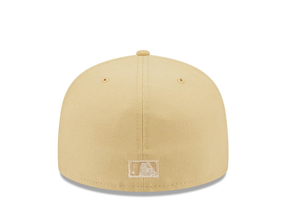 New Era Atlanta Braves 150th Anniversary Raffia Front Vegas Gold Edition 59Fifty Fitted Gorra