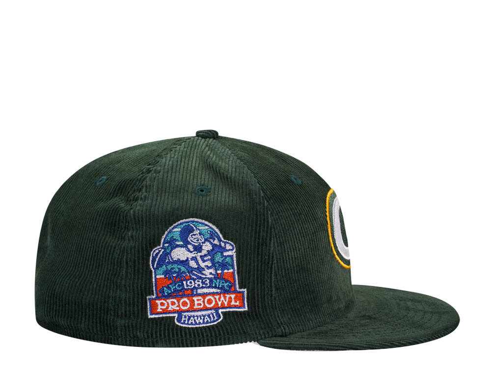 New Era Green Bay Packers Pro Bowl Hawaii 1983 Throwback Cord Edition 59Fifty Fitted Gorra